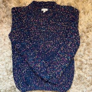 Colorful Fringe Knit Sweater